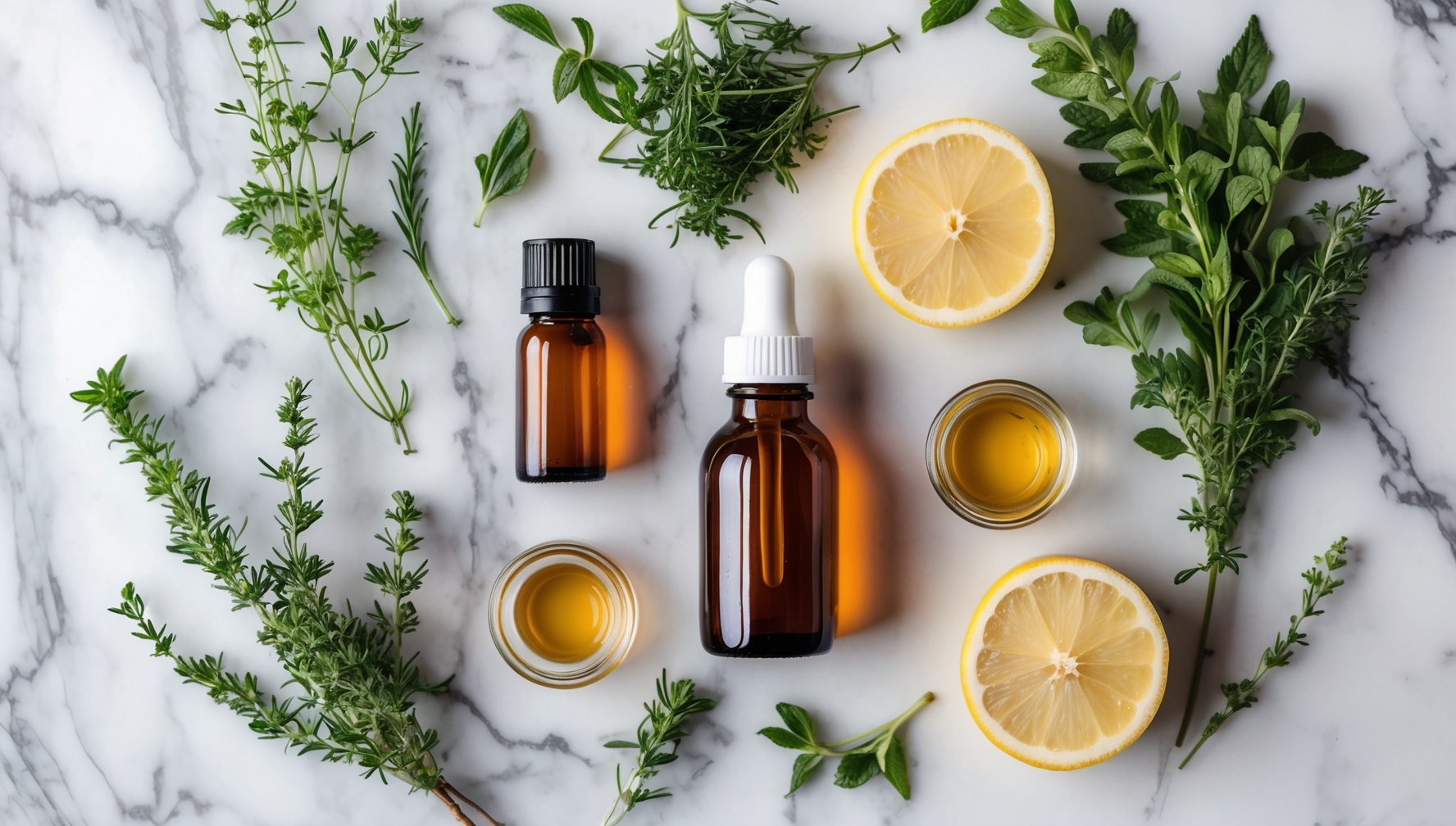 Élixir de beauté maison préparé avec trois ingrédients de cuisine naturels.